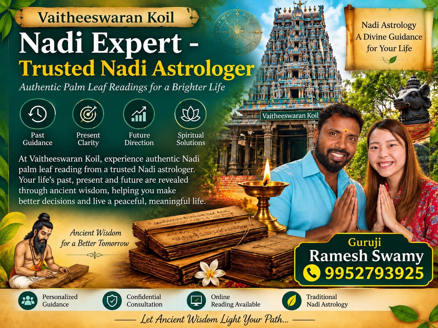 Vaitheeswaran Koil Nadi Expert – Trusted Nadi Astrologer