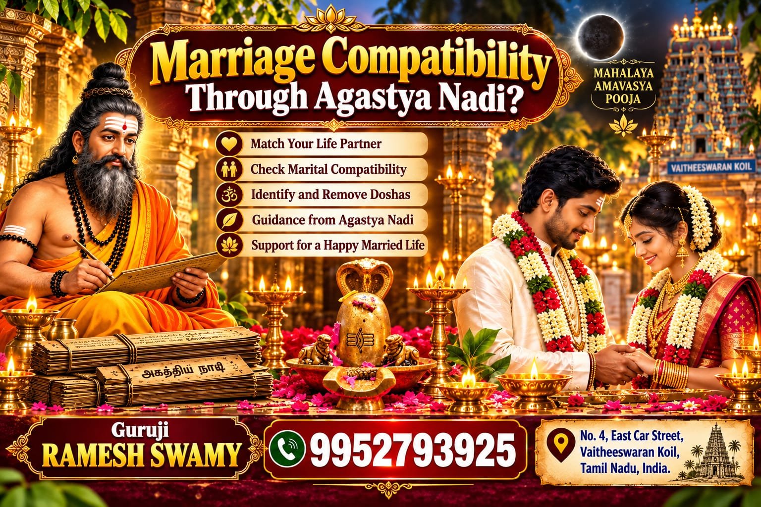 Marriage Compatibility Through Agastya Nadi