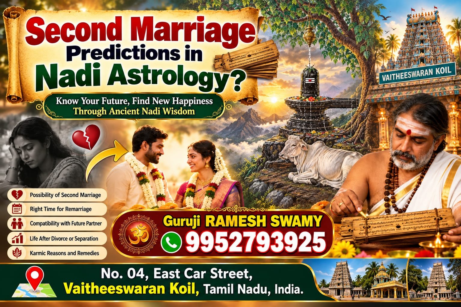 Second Marriage Predictions in Nadi Astrology?