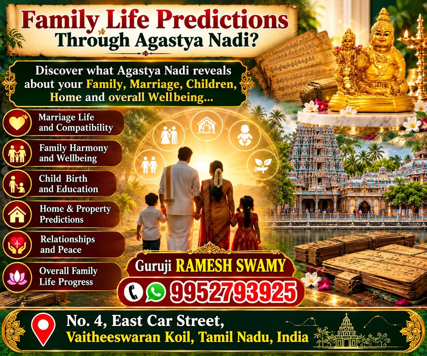 Family Life Predictions Through Agastya Nadi?